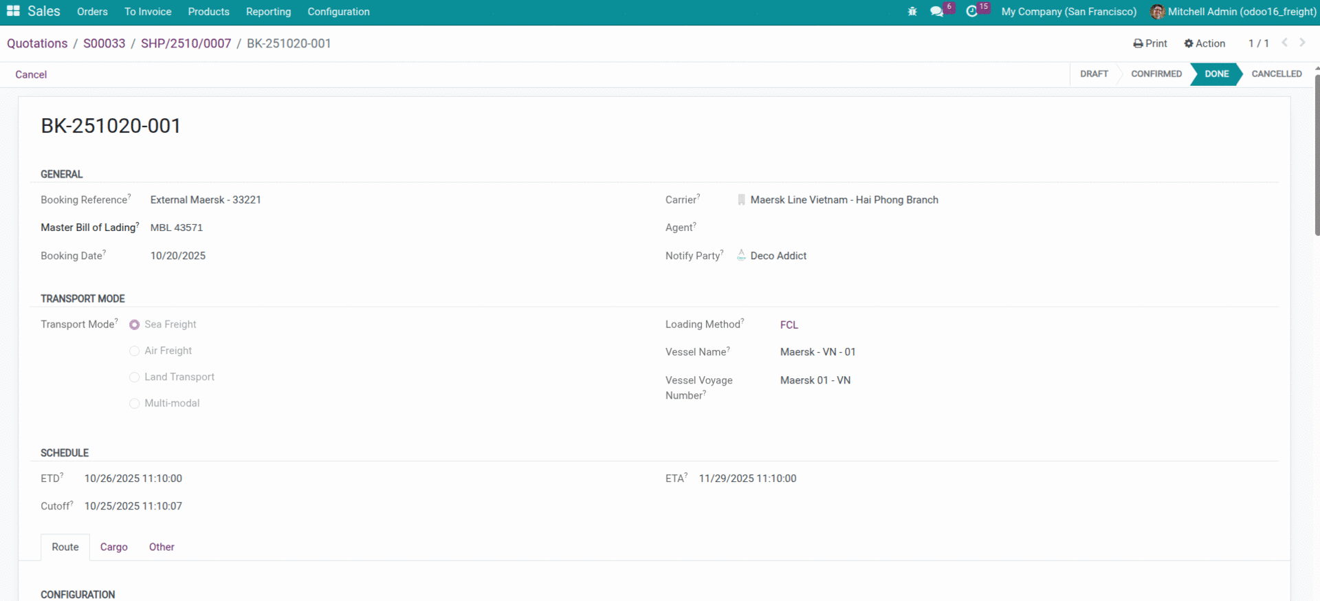 Freight Forwarder Overview