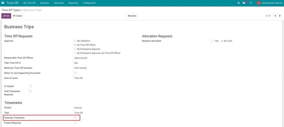 Exclude Time off Timesheet records on Payslip