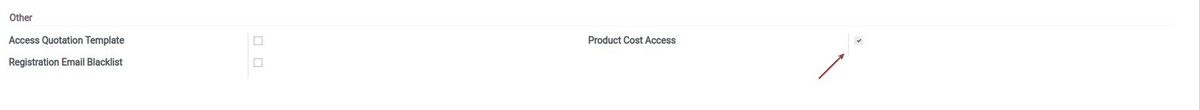 Product Standard Price Access - Purchase User