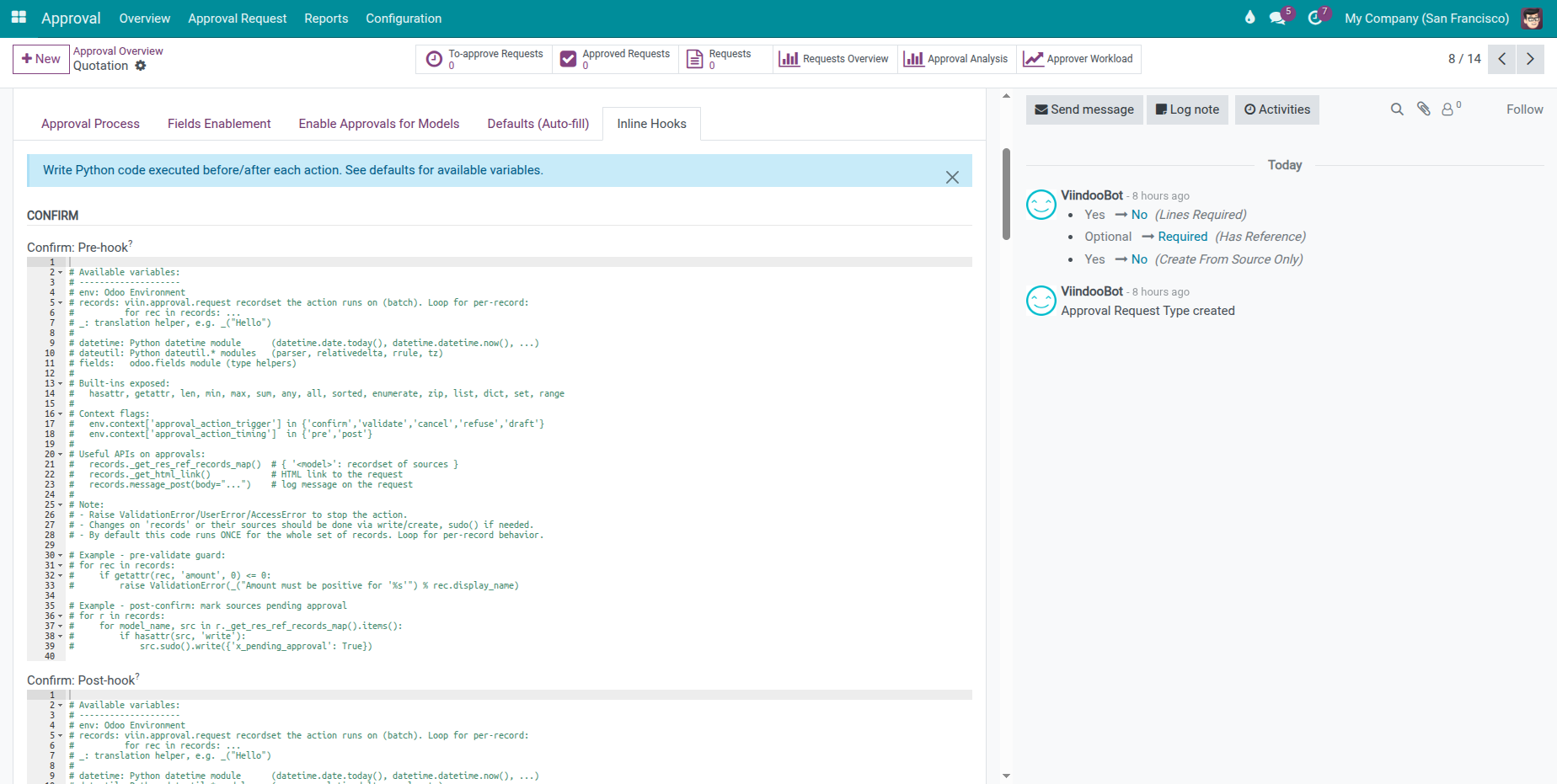 Móc lệnh Python nội tuyến
