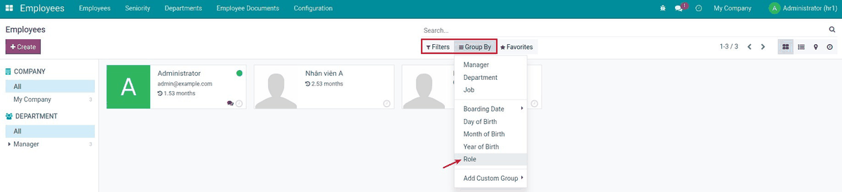 HR Employee Role