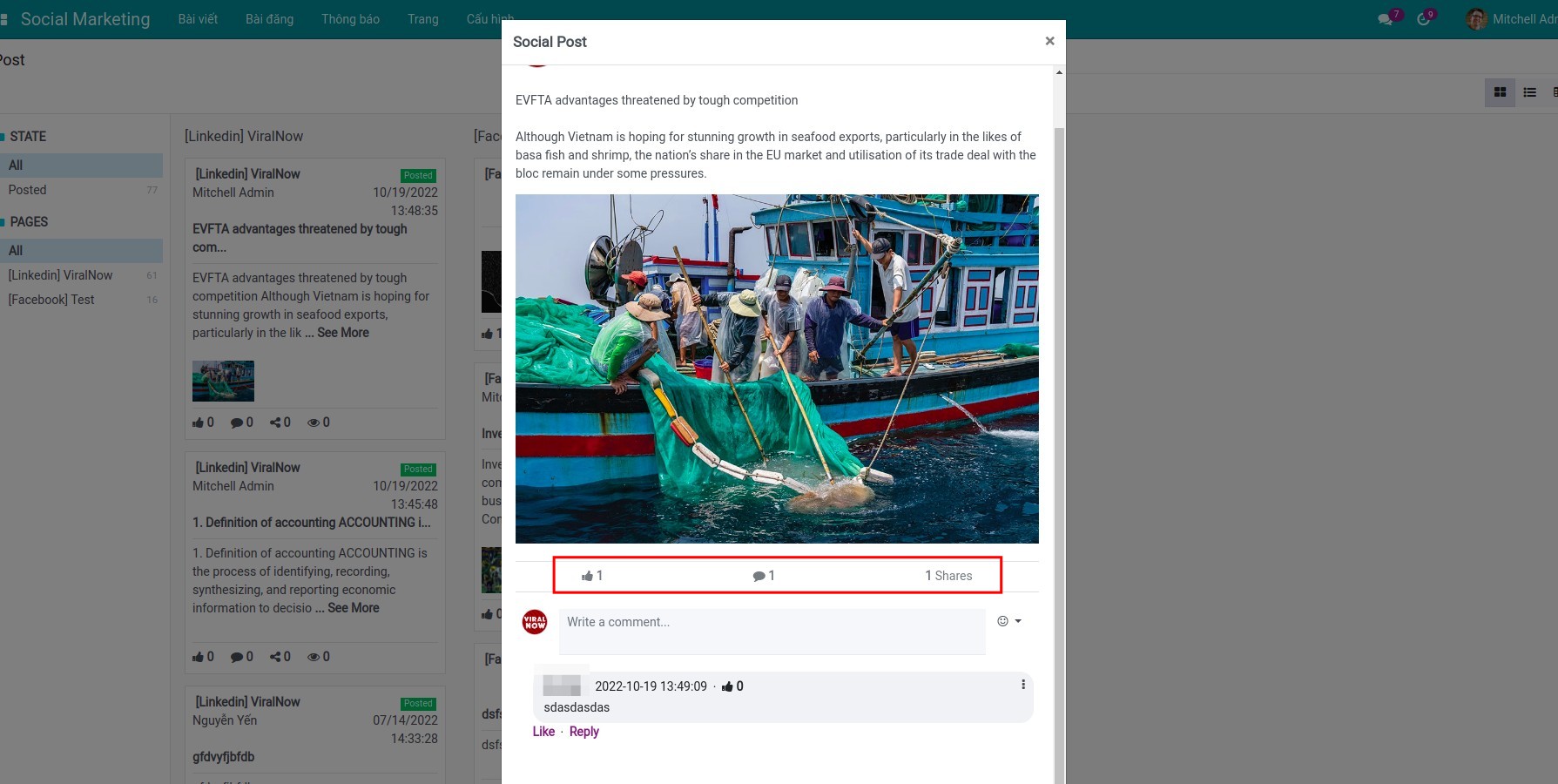 Quản lý bài đăng