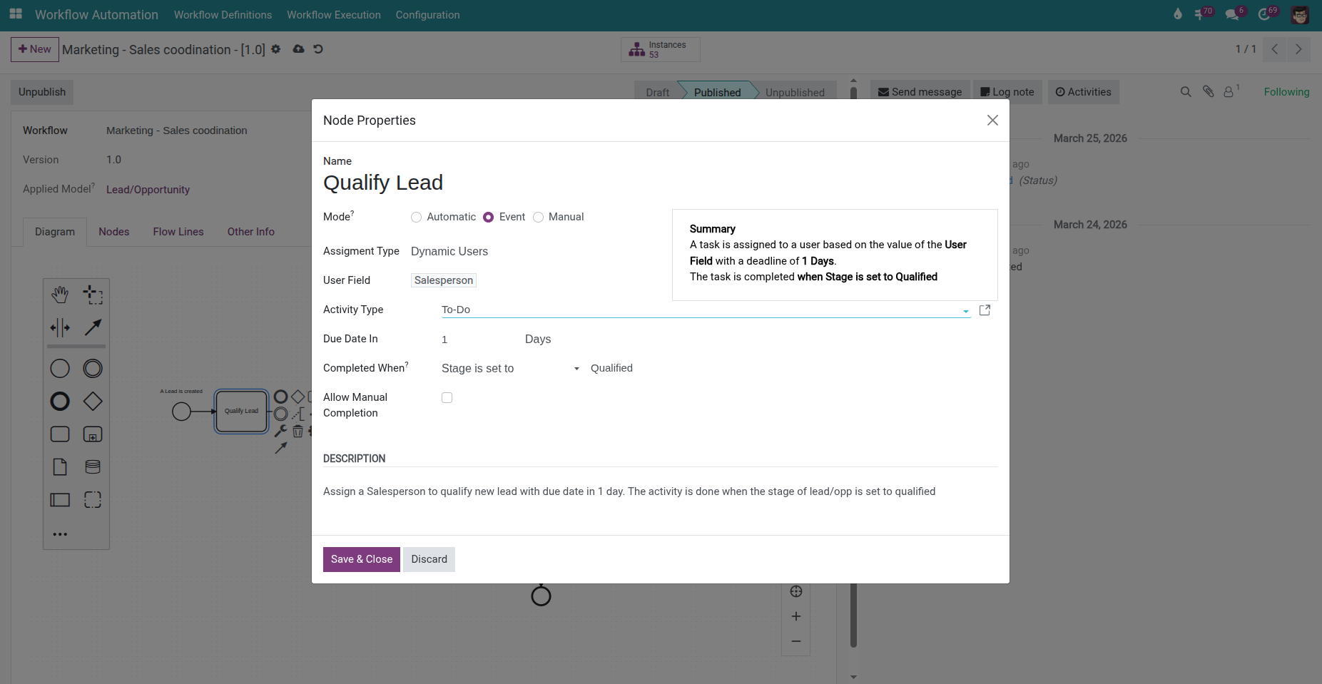 Set up workflow rule
