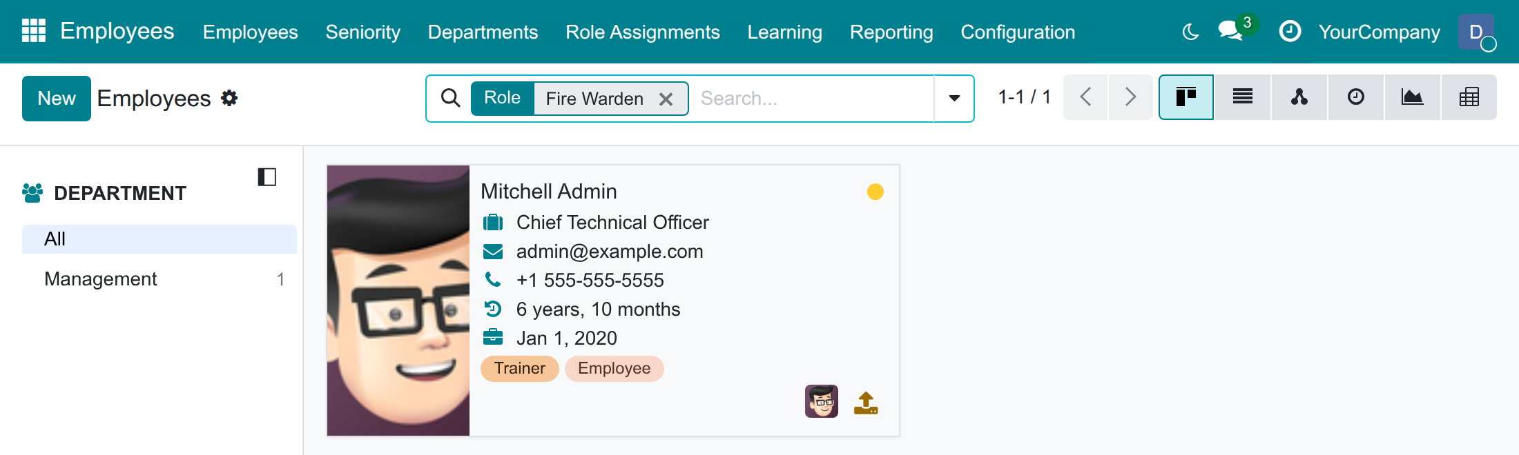 Find employees by role