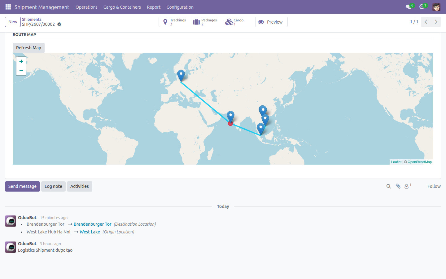 Visualize the Full Route Map
