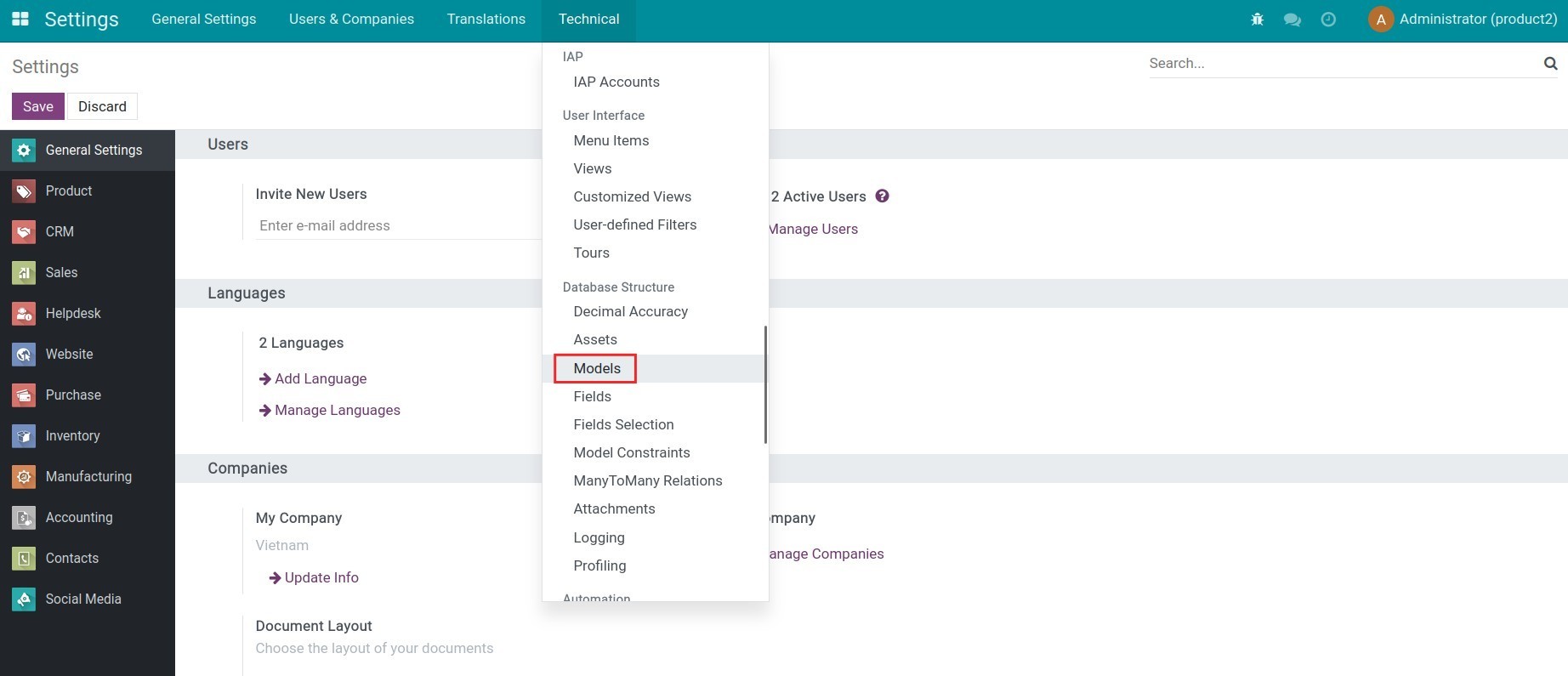 Configure the model that you want to be activated the track user assignment feature