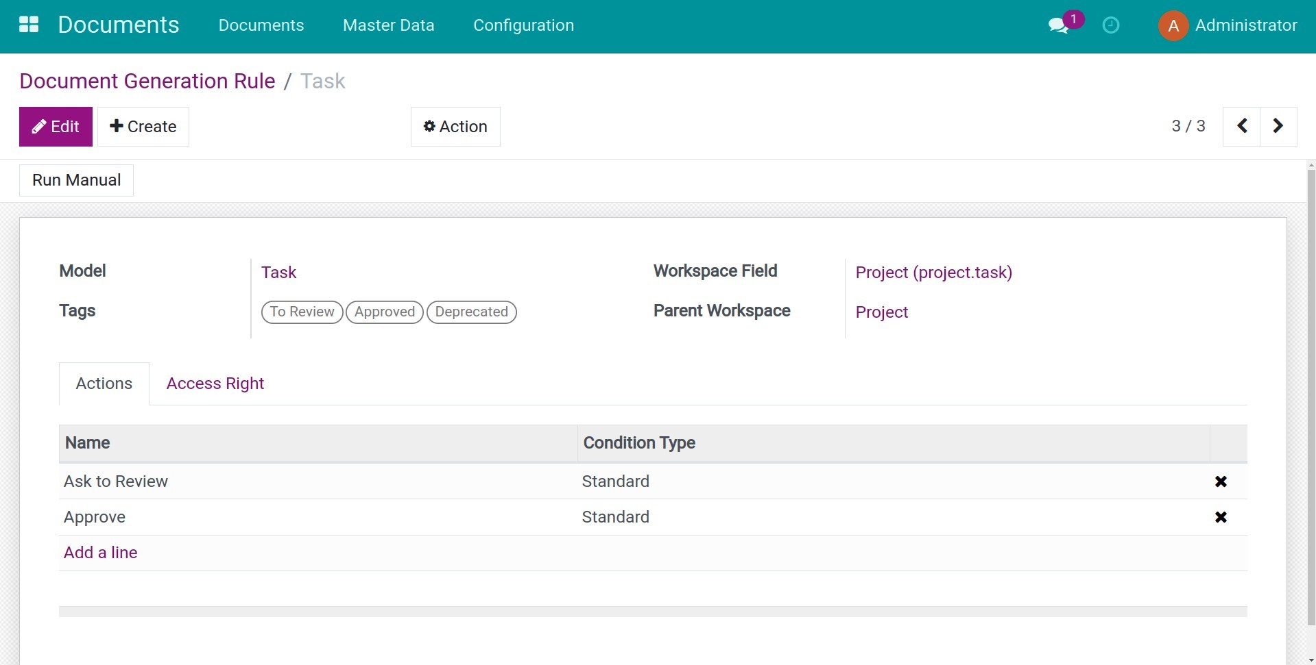 Task document generation rule