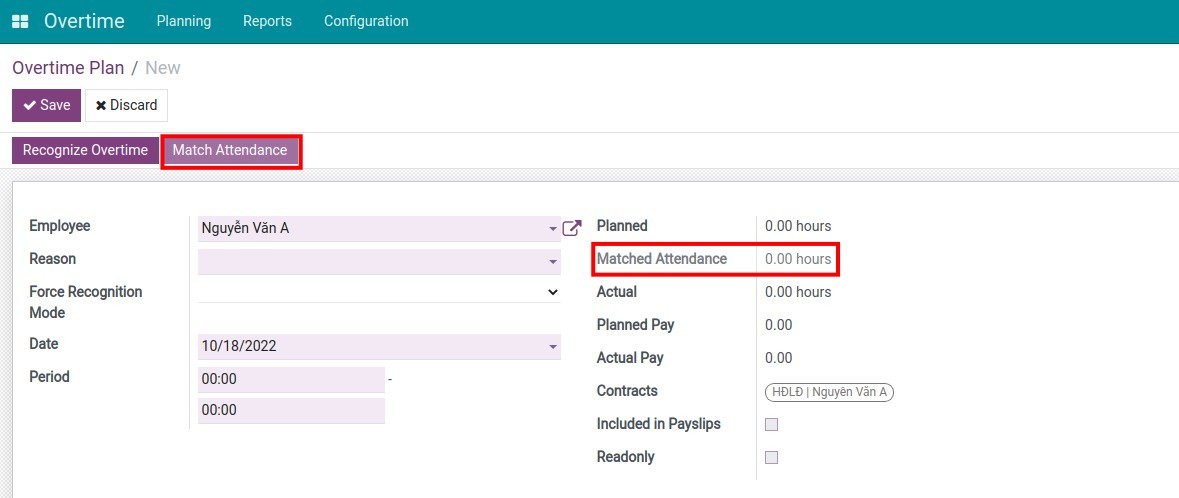 Add information on the Overtime Plan interface.