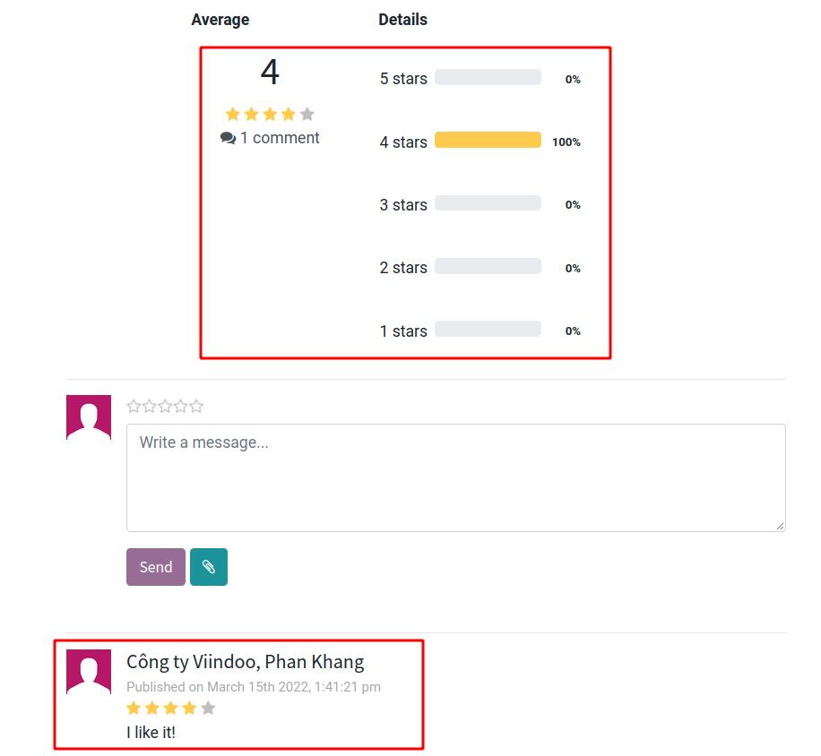 View the rating information