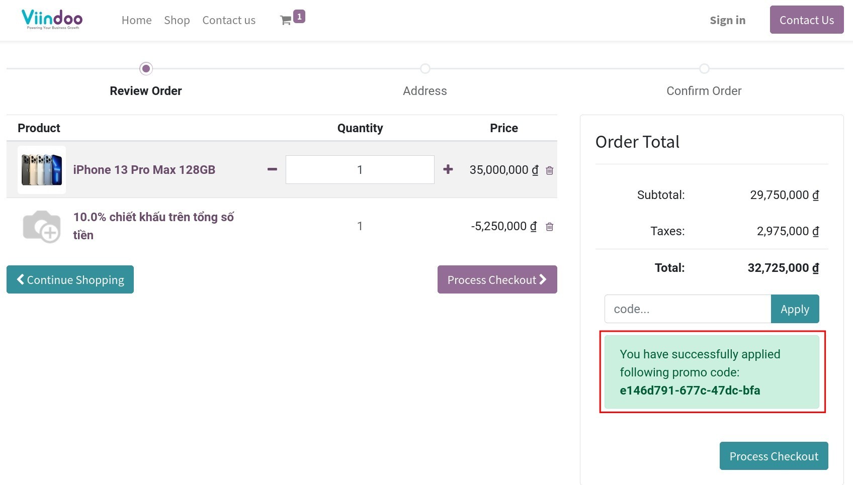 Successfully applied