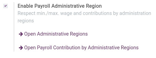 Salary based on the administrative region in the Viindoo app