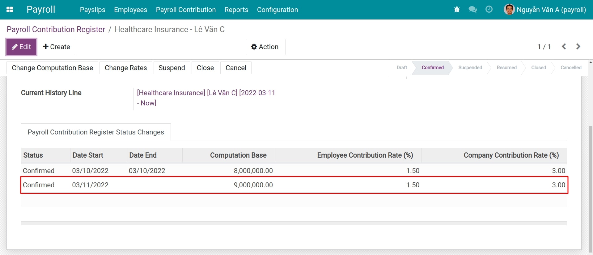 View the changes of computation base