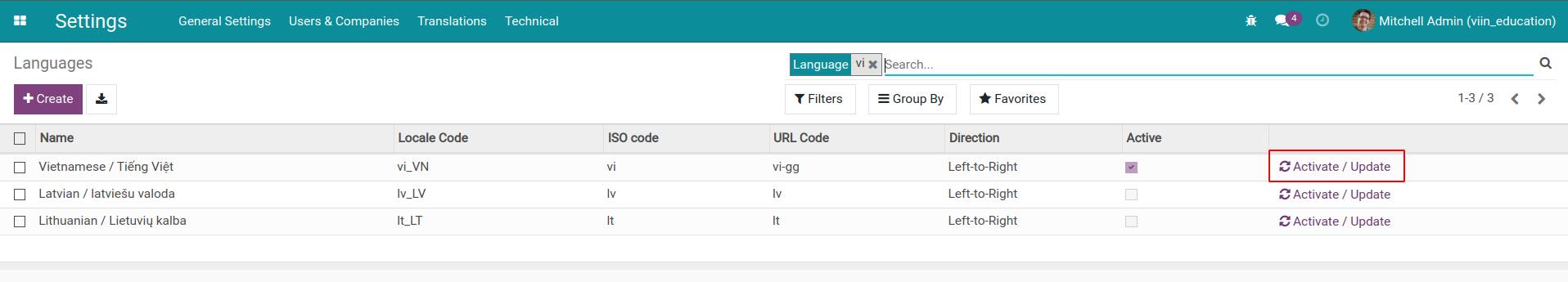 Cài đặt ngôn ngữ mới, ảnh 1
