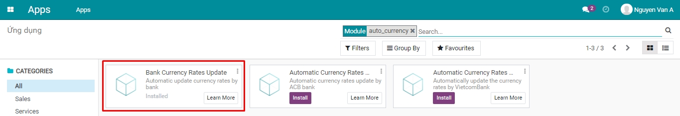Module Bank Currency Rates Update Viindoo
