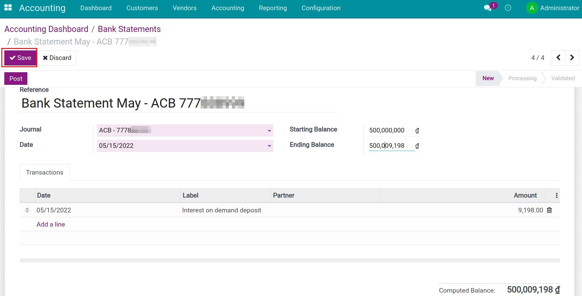 Demand deposit interest