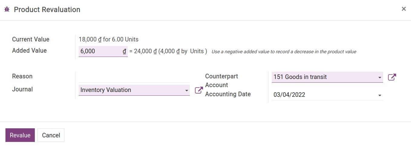Viindoo product revaluation