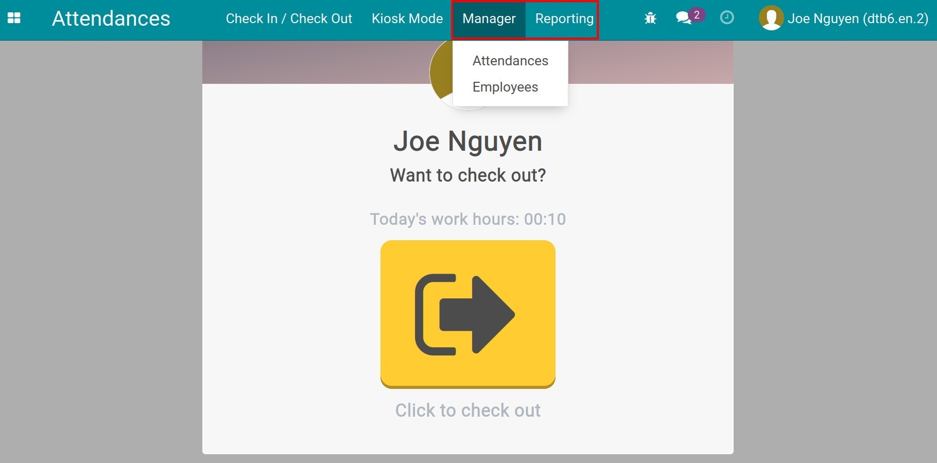 Attendances rights management of officer and administration