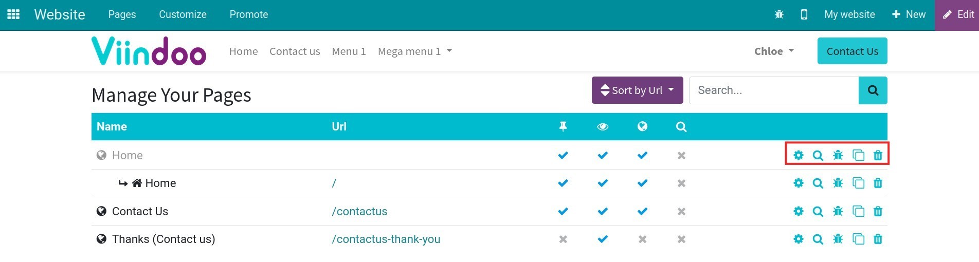 Set up page properties