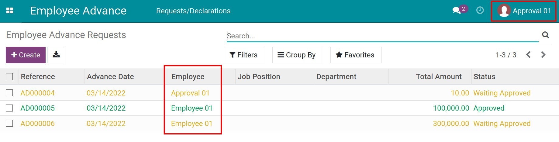 Approval access rights granting