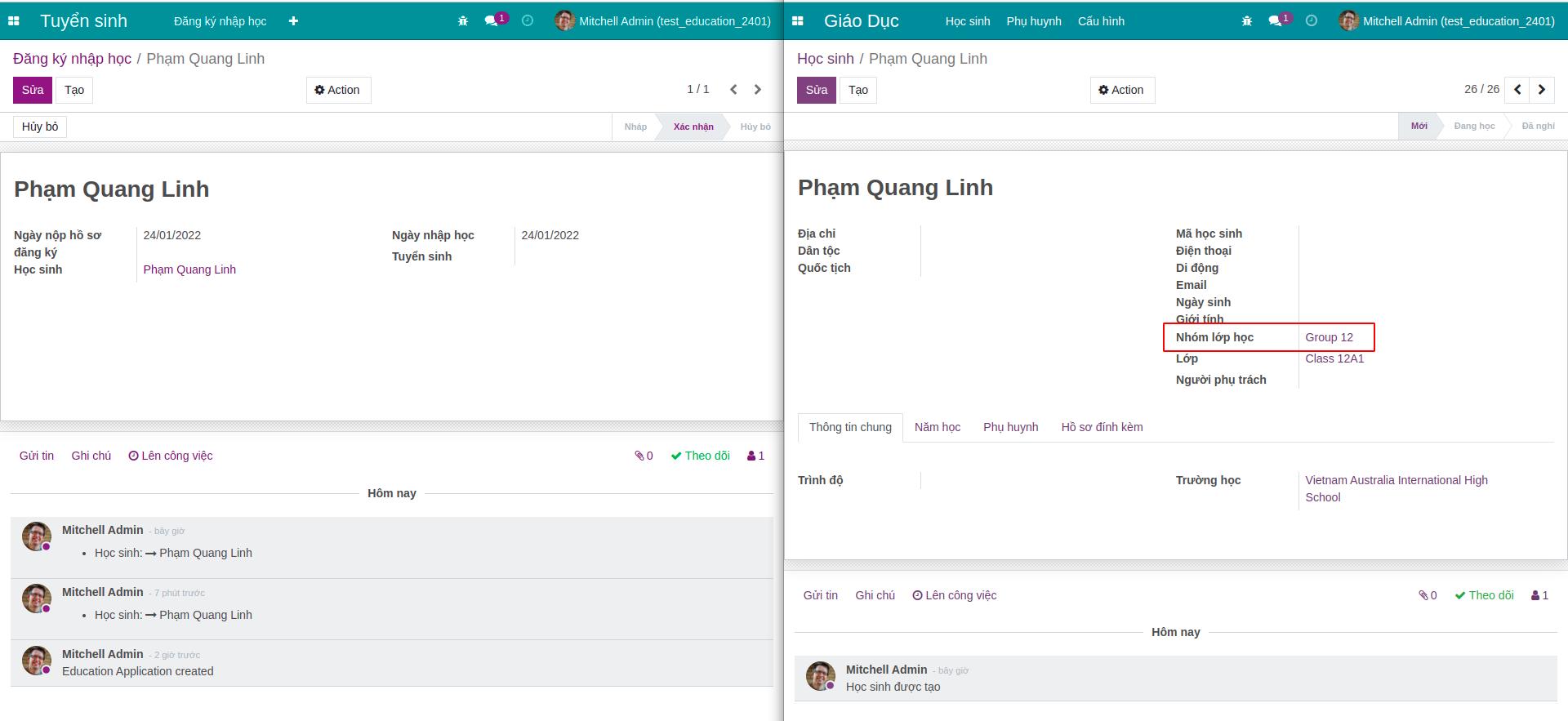 Kỹ thuật phát triển server-side sử dụng onchange