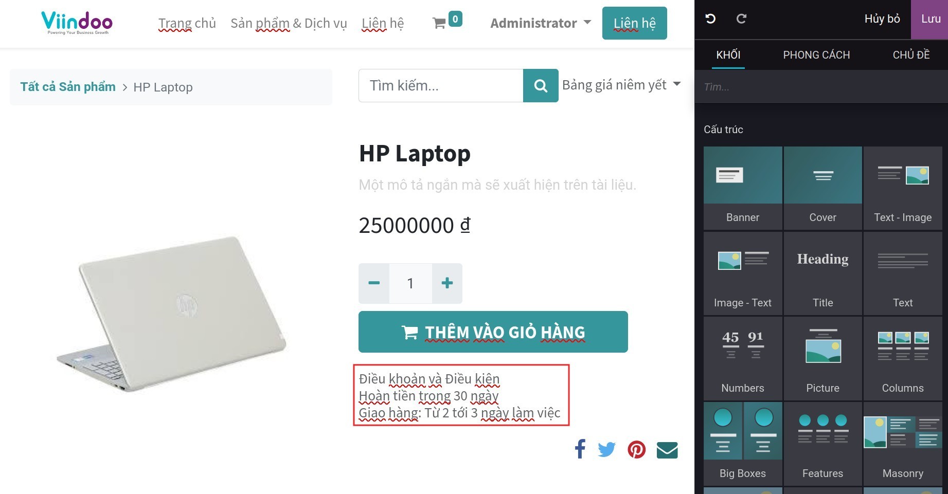 Điều kiện và điều khoản