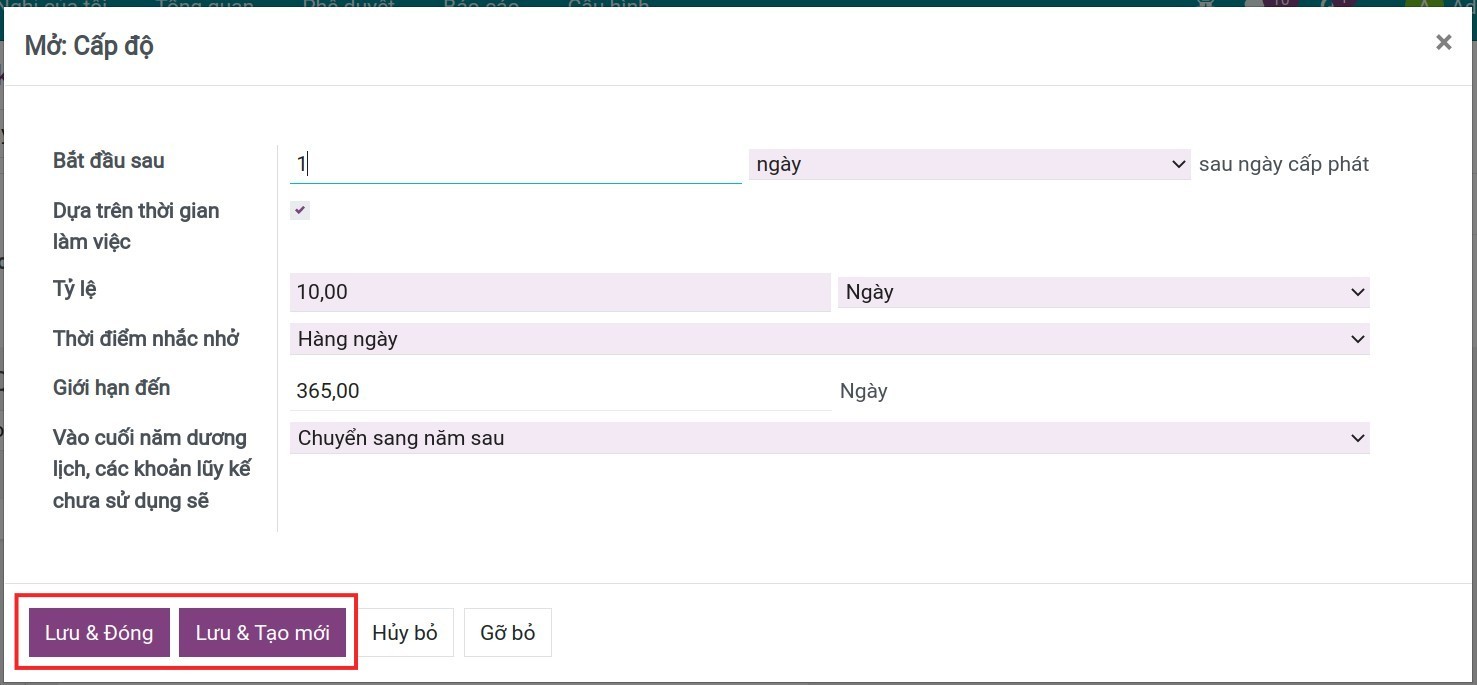 Tạo cấp độ mới