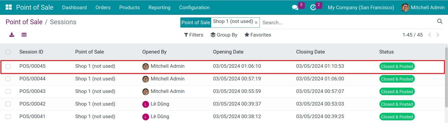 Close PoS Session and Post Entries