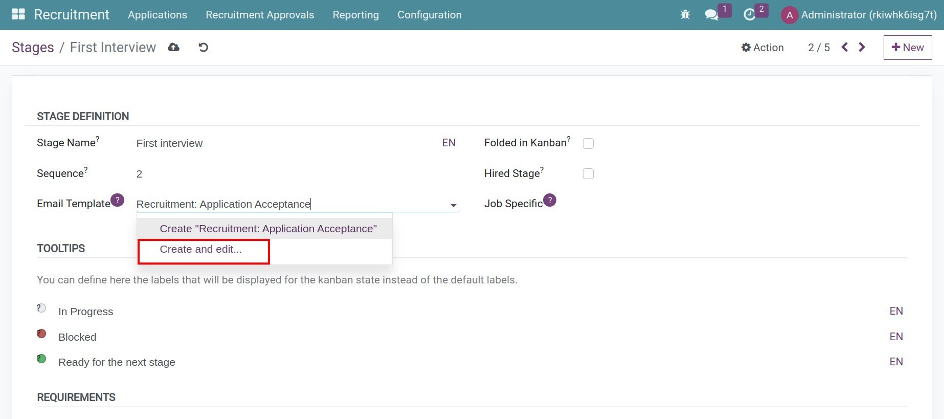 Create email templates