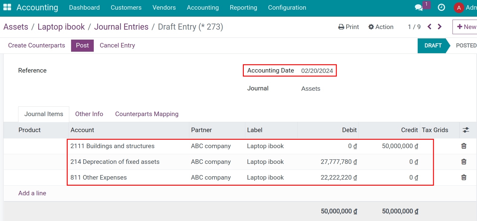 Wipe out Asset entry
