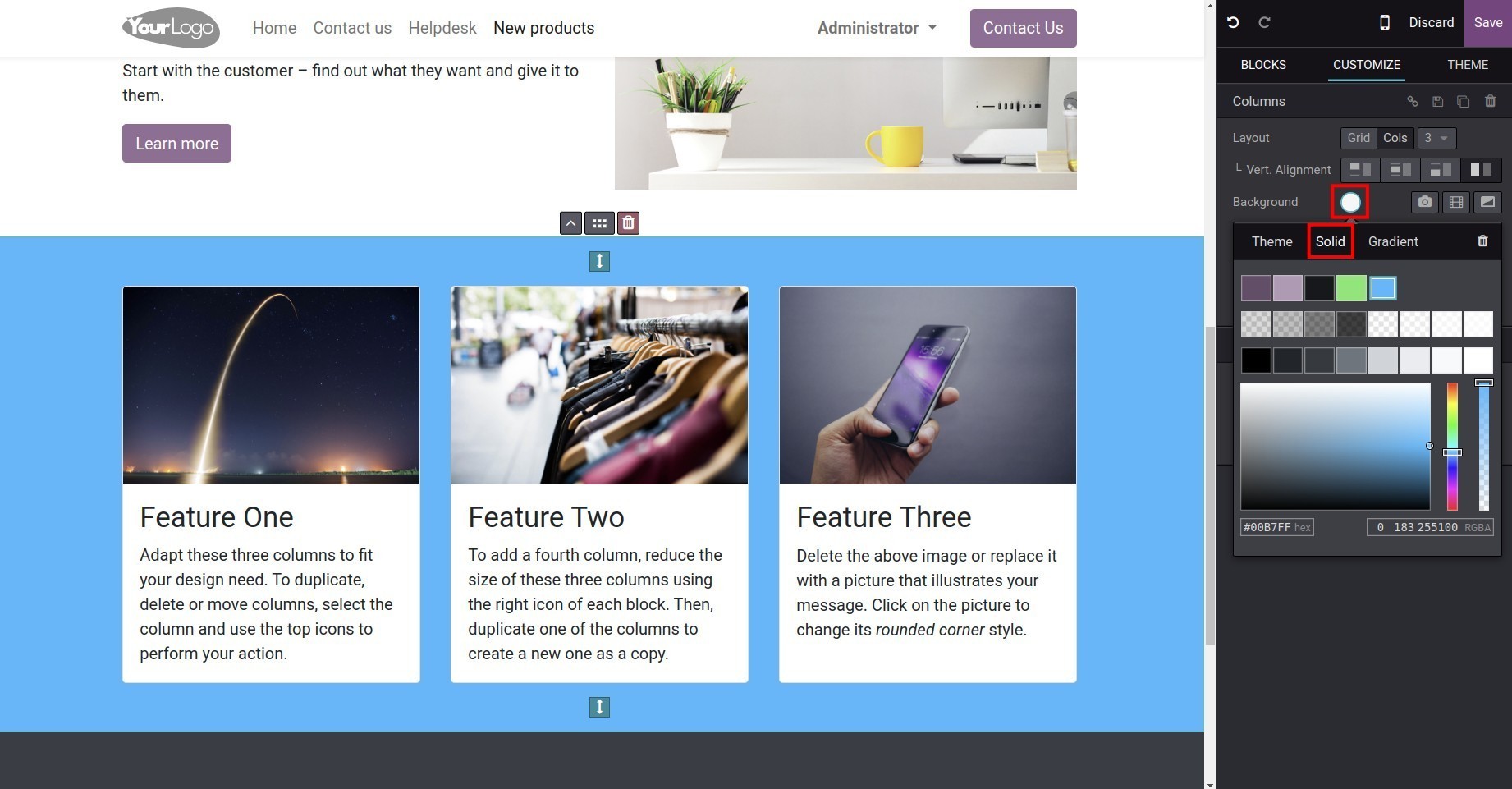 Choose another color