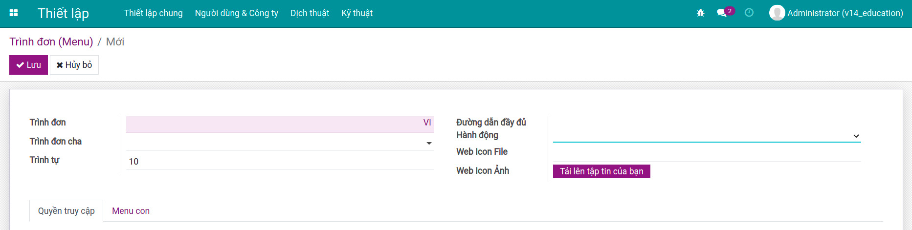 Giao diện trường reference v1