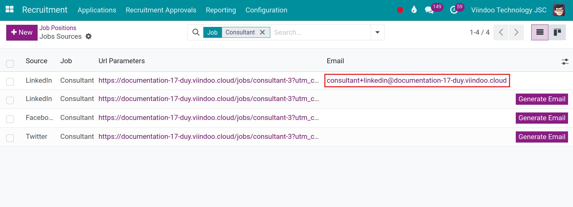 create an email