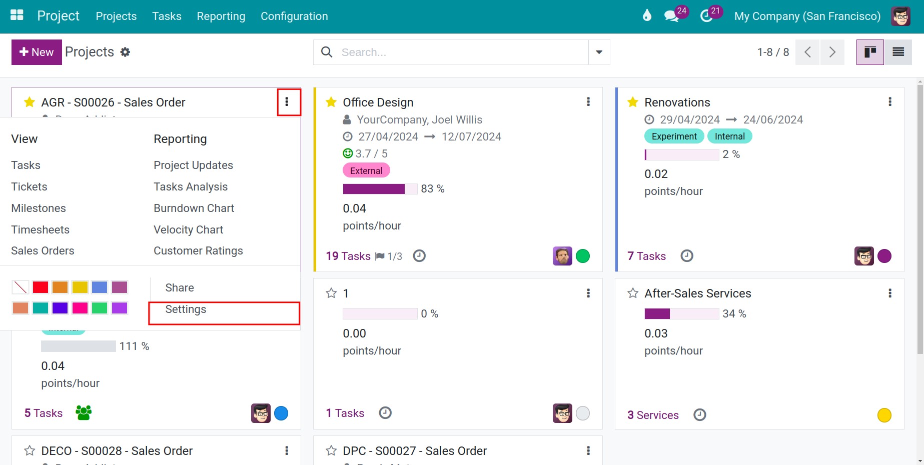 access to project application