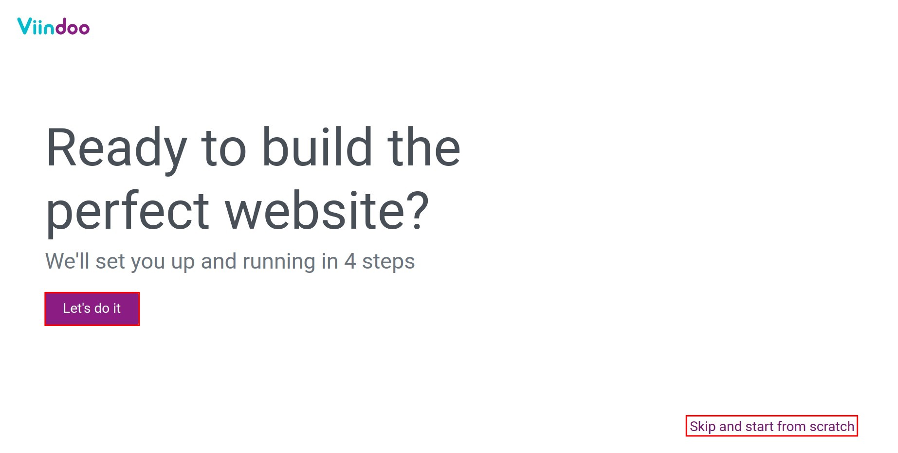 Build a new website with Viindoo