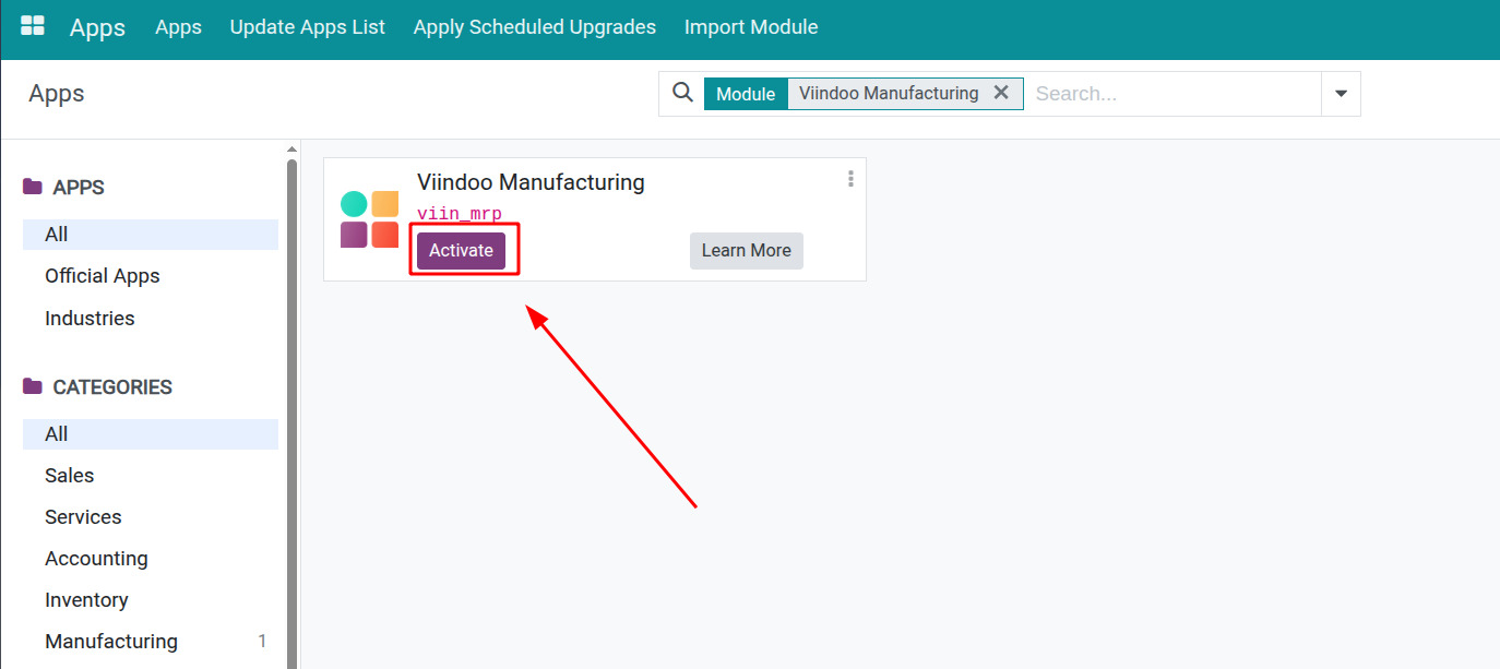Install the finished goods packaging