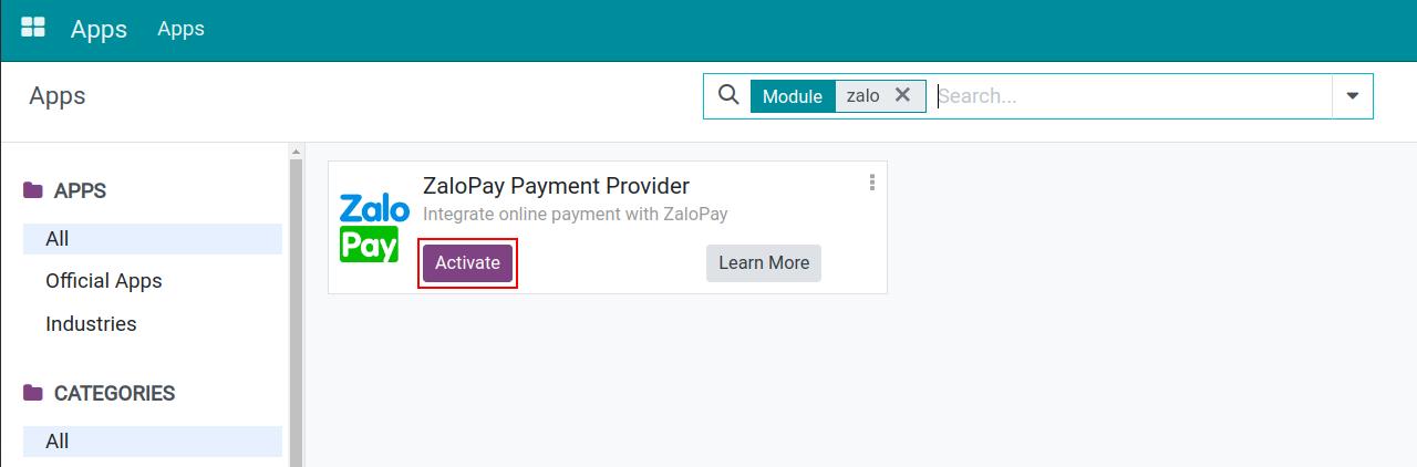 install Zalopay module