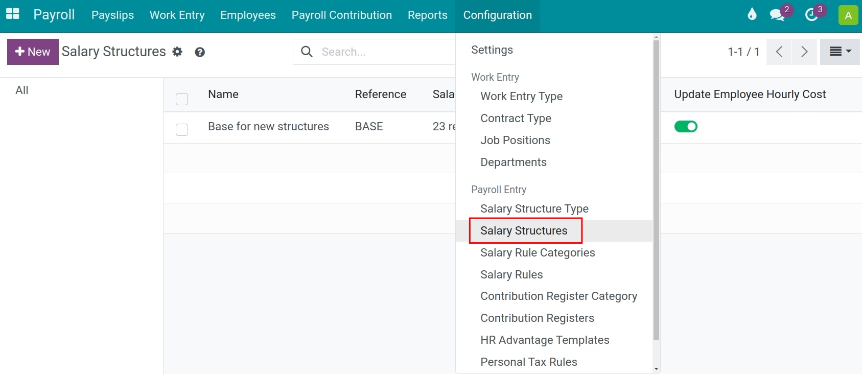 Salary structures - Salary management in Viindoo