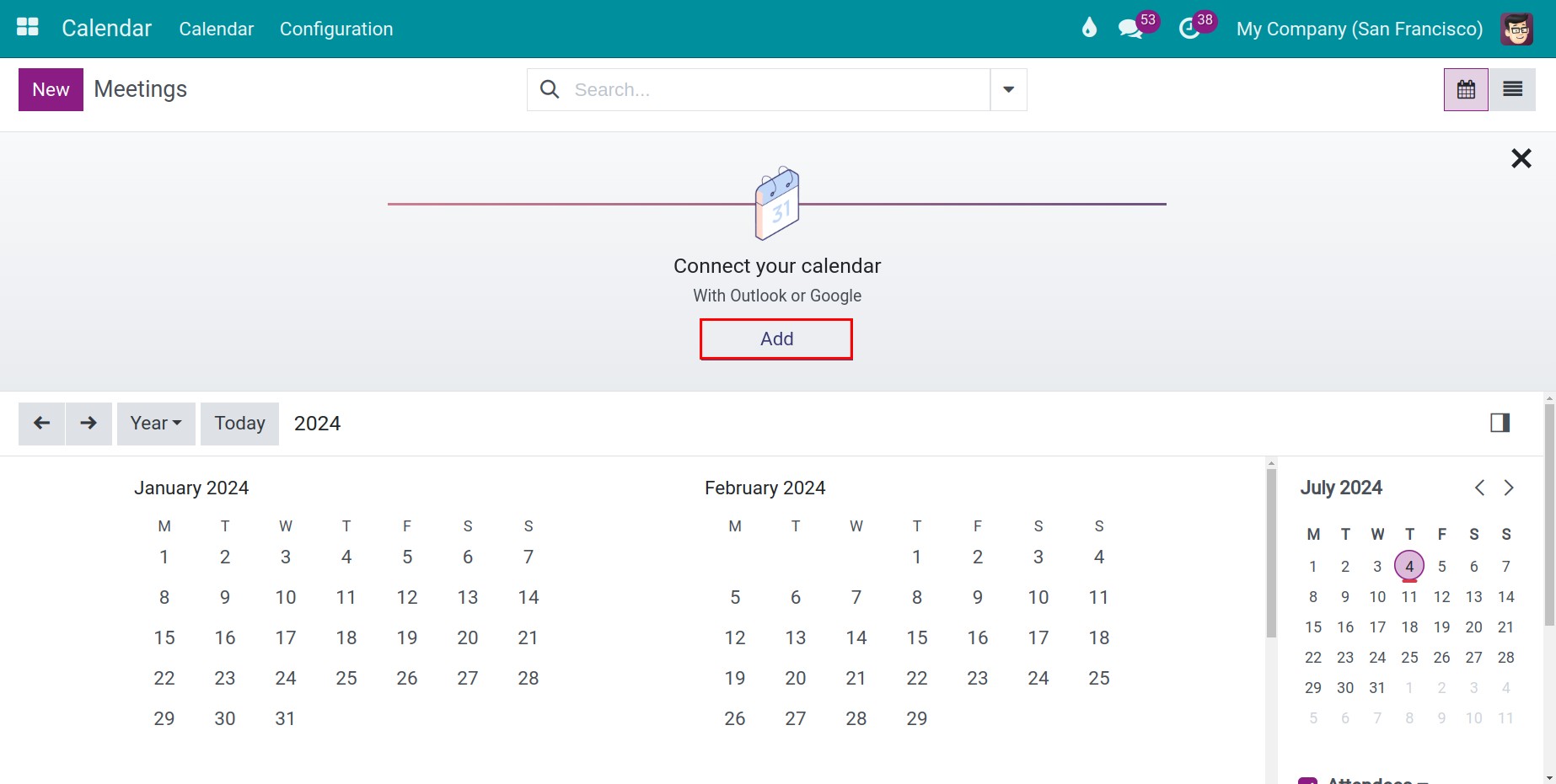 Đồng bộ với Outlook