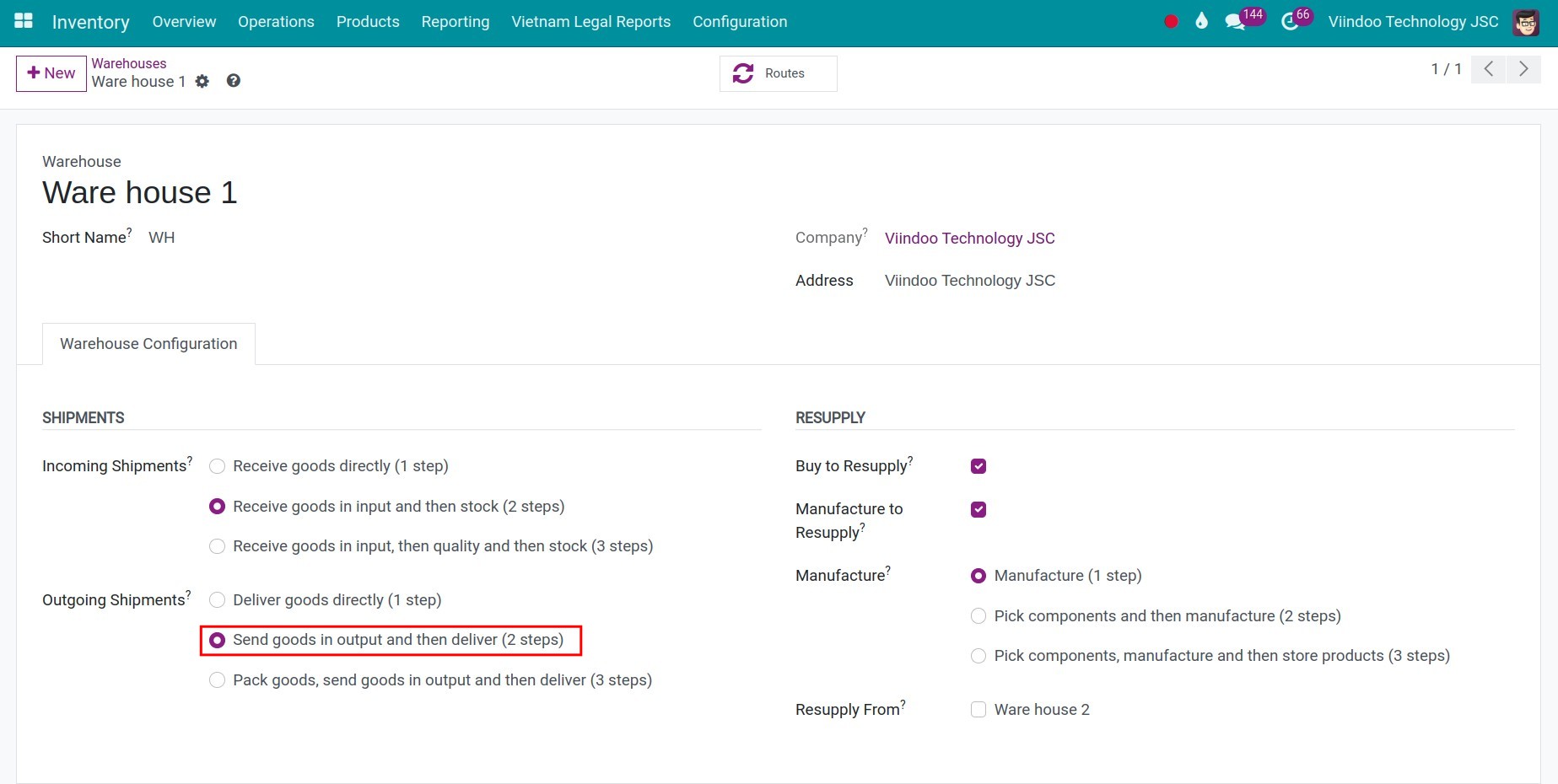 Activating Consignment feature in Viindoo