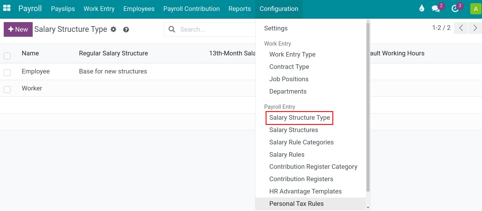 Salary structure types - Salary management in Viindoo