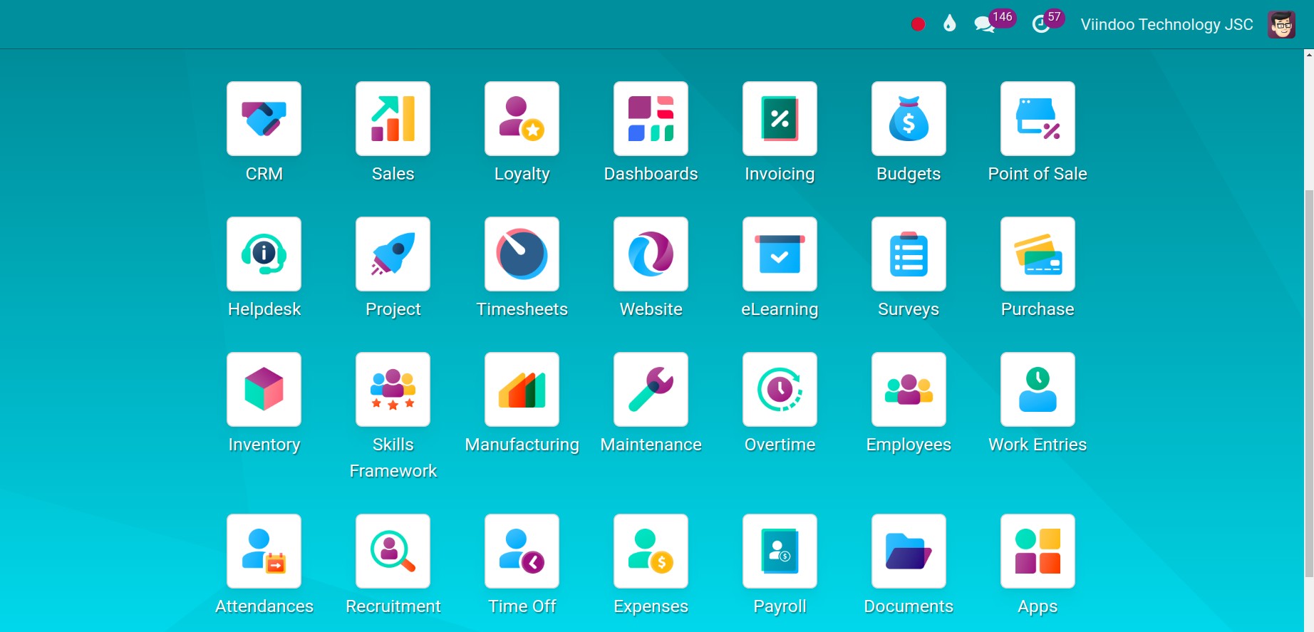 Viindoo Apps list