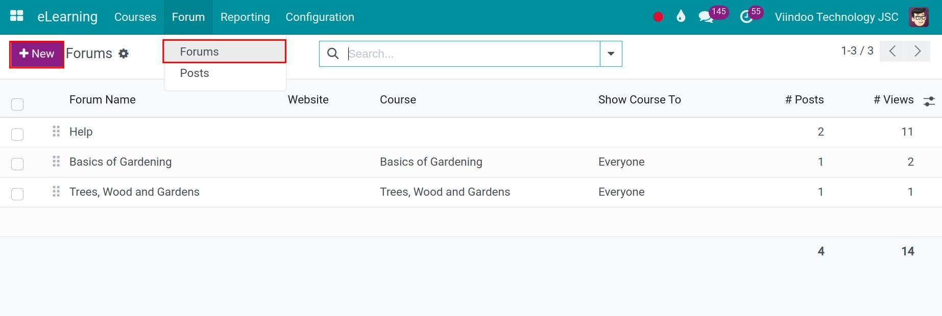 Create eLearning forum