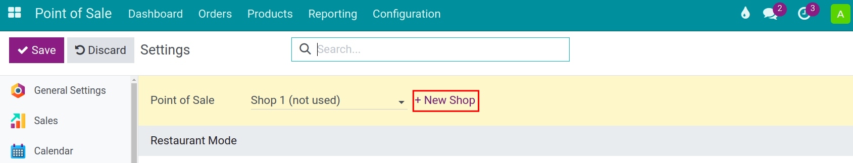 Create a bar/restaurant in Viindoo POS