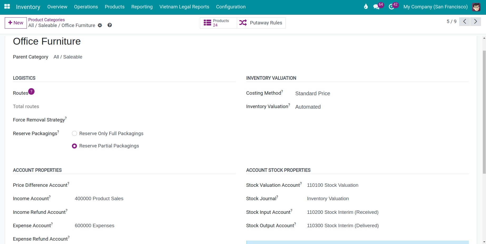 Create product categories