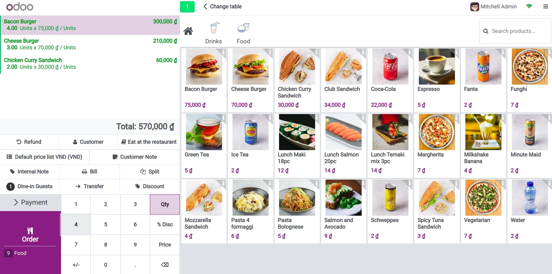 Create a new sales session in Viindoo POS