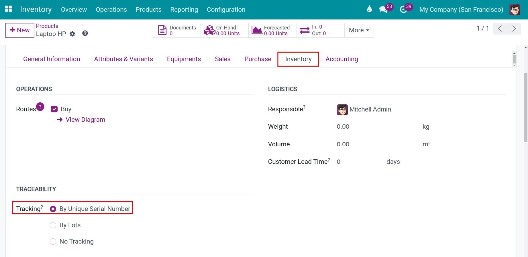 Create a product on Viindoo system