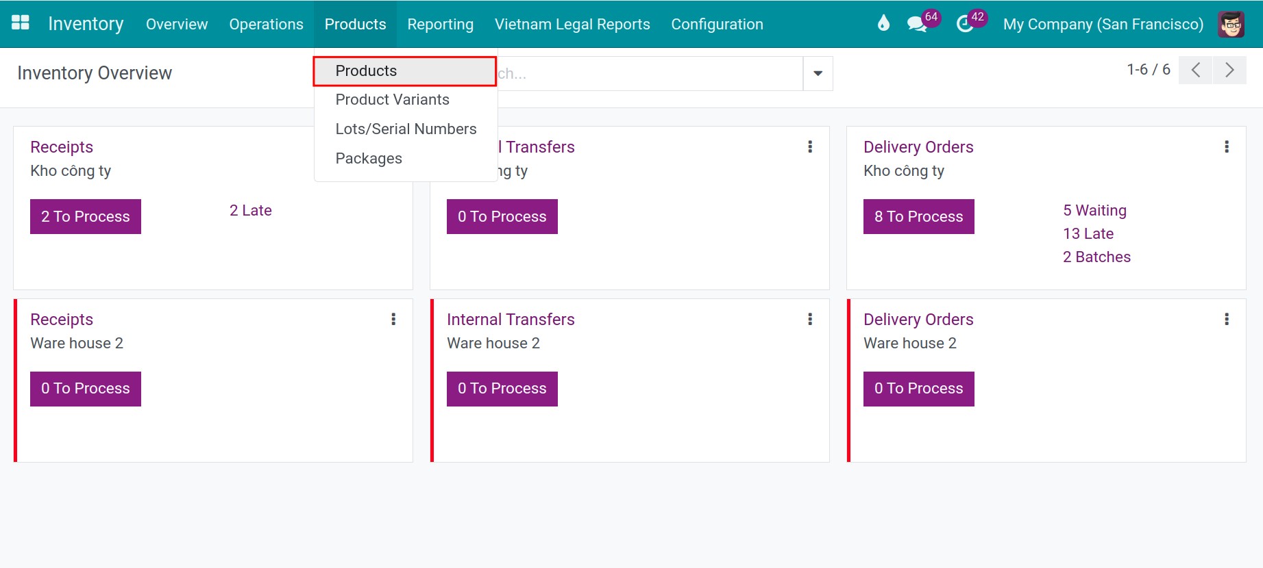 Create products in Vindoo Inventory module