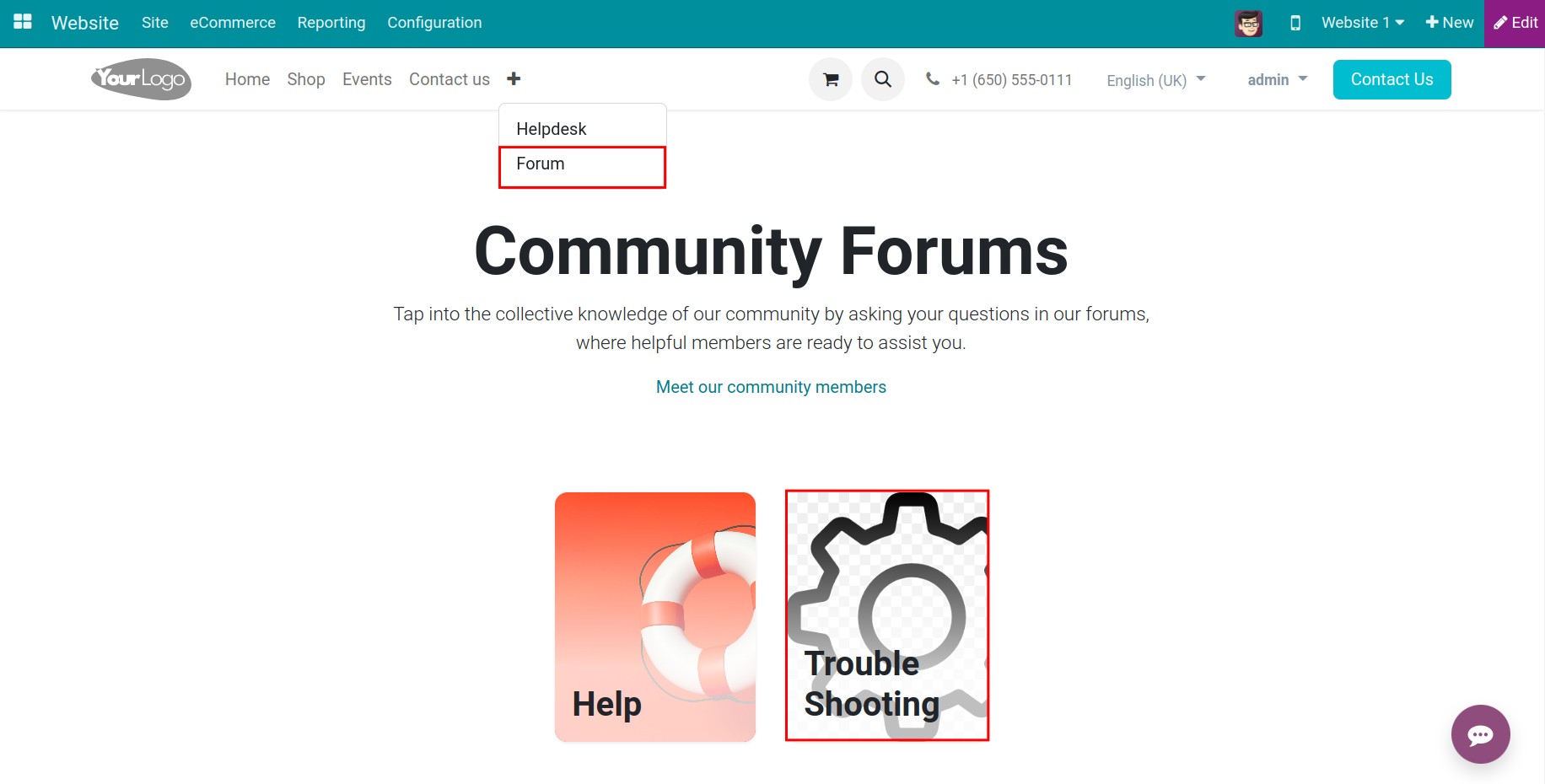 Access the forum