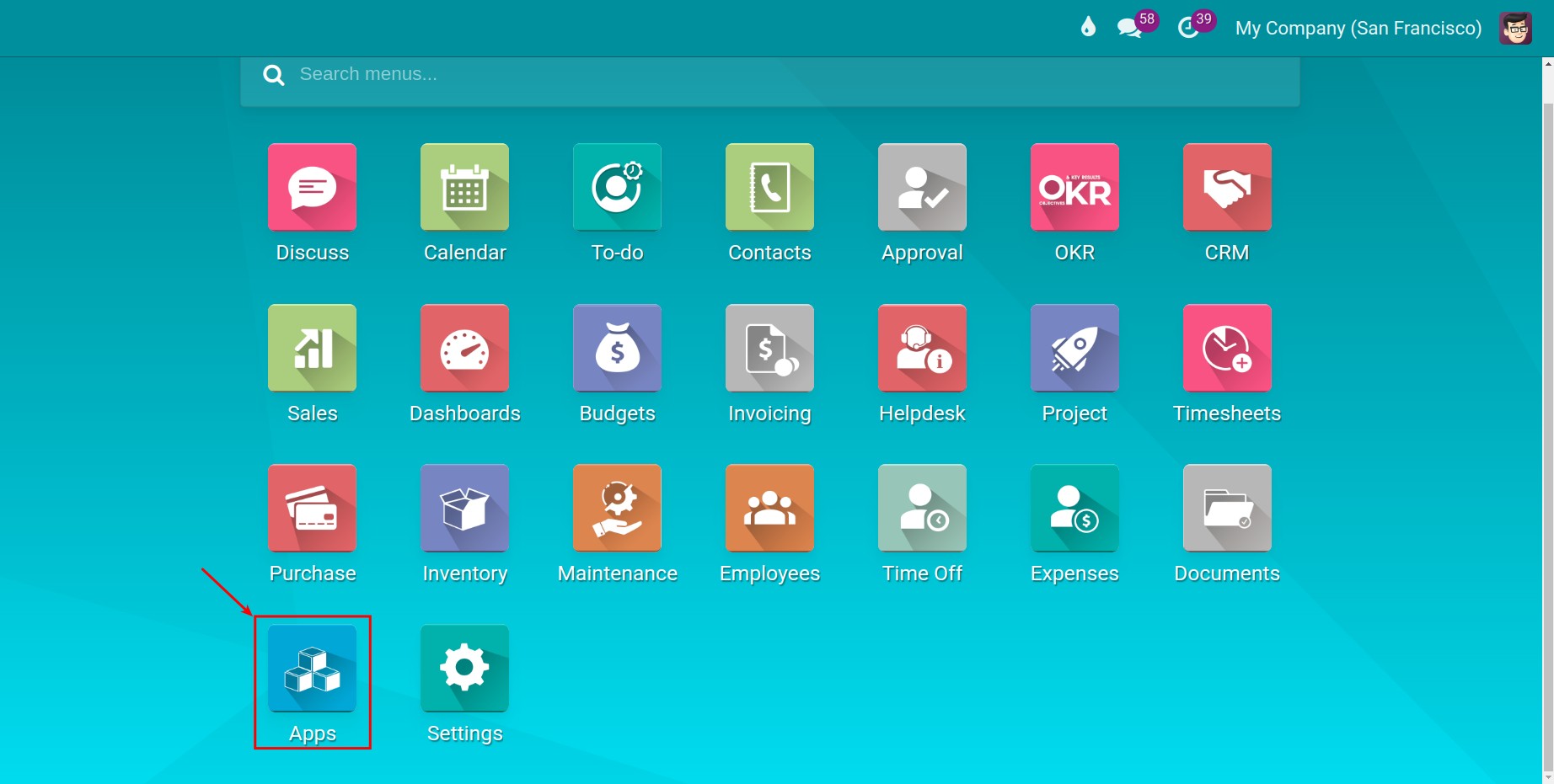 Enter Viindoo Apps.