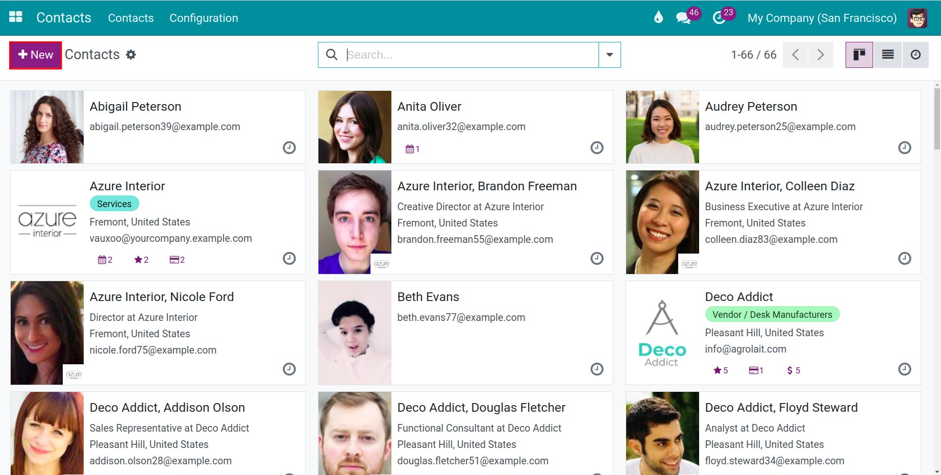 access Contact app